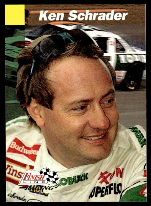 Ken Schrader 1993 Pro Set Finish Line Racing Base Front of Card