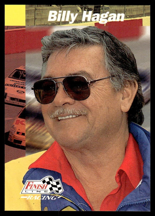 Billy Hagan 1993 Pro Set Finish Line Racing Base Front of Card