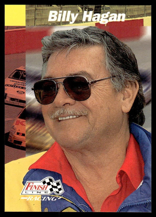 Billy Hagan 1993 Pro Set Finish Line Racing Base Front of Card