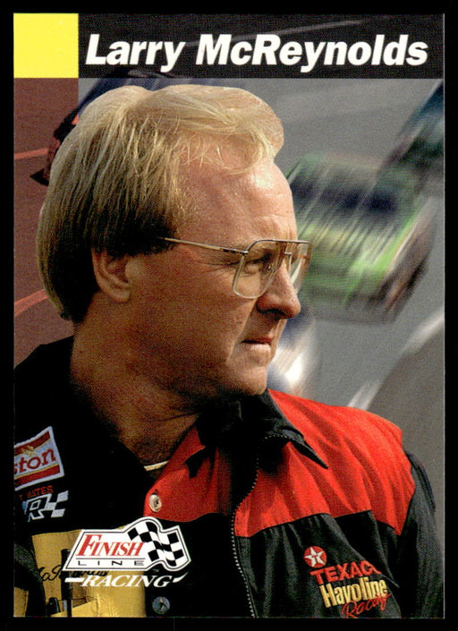Larry McReynolds 1993 Pro Set Finish Line Racing Base Front of Card