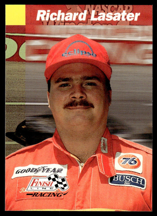 Richard Lasater 1993 Pro Set Finish Line Racing Base Front of Card