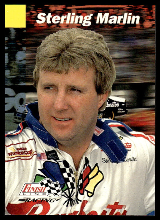 Sterling Marlin 1993 Pro Set Finish Line Racing Base Front of Card