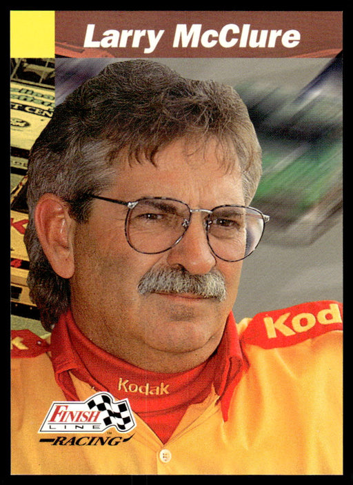 Larry McClure 1993 Pro Set Finish Line Racing Base Front of Card
