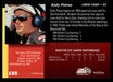 Andy Petree 1993 Pro Set Finish Line Racing Base Back of Card