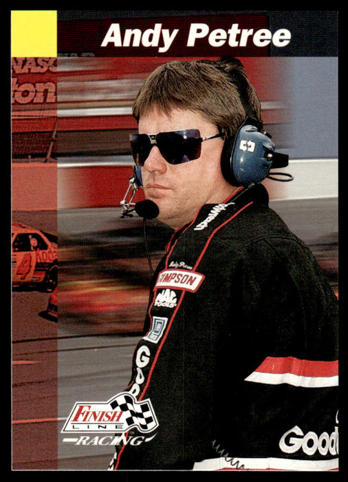 Andy Petree 1993 Pro Set Finish Line Racing Base Front of Card