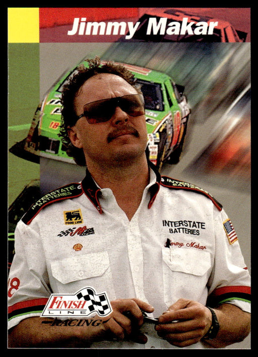 Jimmy Makar 1993 Pro Set Finish Line Racing Base Front of Card