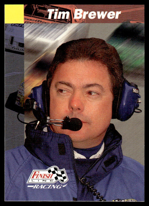 Tim Brewer 1993 Pro Set Finish Line Racing Base Front of Card