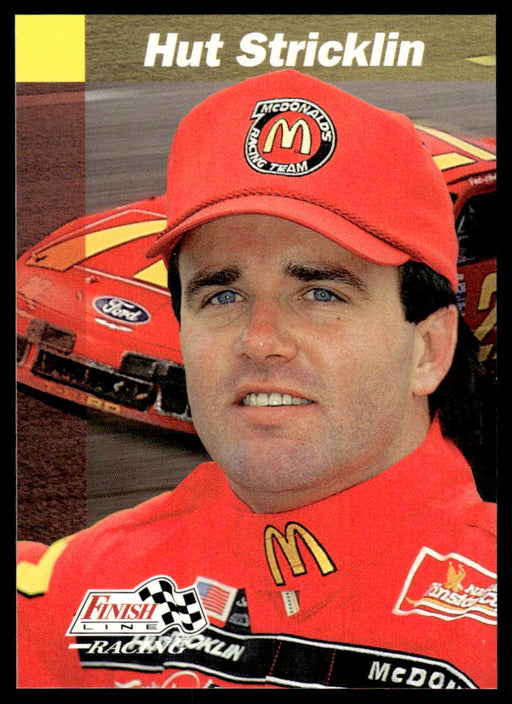 Hut Stricklin 1993 Pro Set Finish Line Racing Base Front of Card