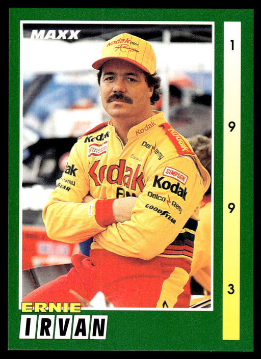 Ernie Irvan 1993 Maxx Race Cards Base Front of Card