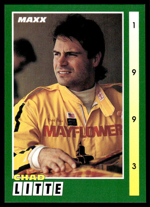 Chad Little 1993 Maxx Race Cards Base Front of Card