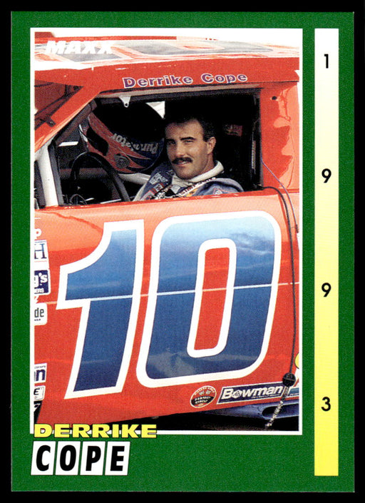 Derrike Cope 1993 Maxx Race Cards Base Front of Card