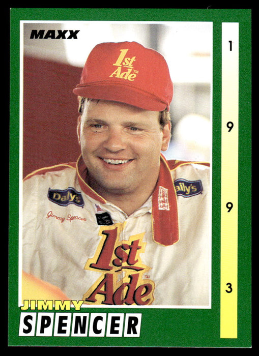 Jimmy Spencer 1993 Maxx Race Cards Base Front of Card