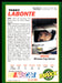 Terry Labonte 1993 Maxx Race Cards Base Back of Card