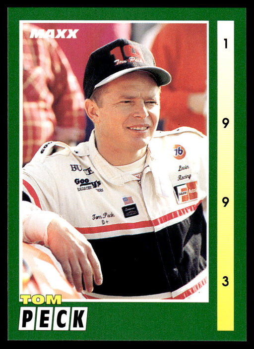 Tom Peck 1993 Maxx Race Cards Base Front of Card