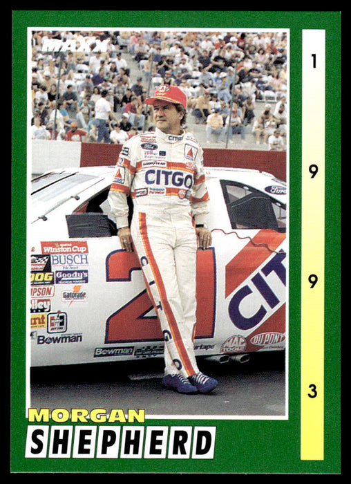 Morgan Shepherd 1993 Maxx Race Cards Base Front of Card