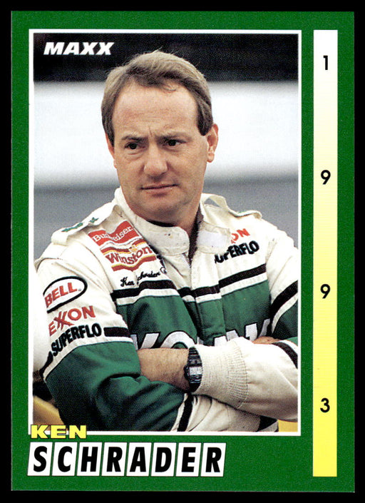 Ken Schrader 1993 Maxx Race Cards Base Front of Card