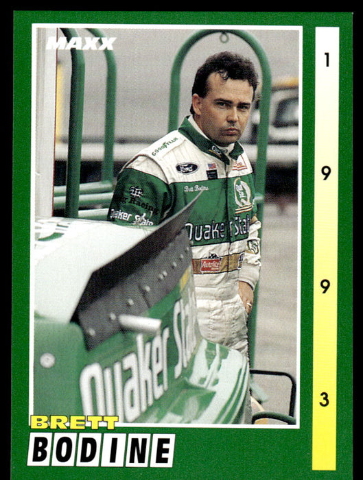 Brett Bodine 1993 Maxx Race Cards Base Front of Card