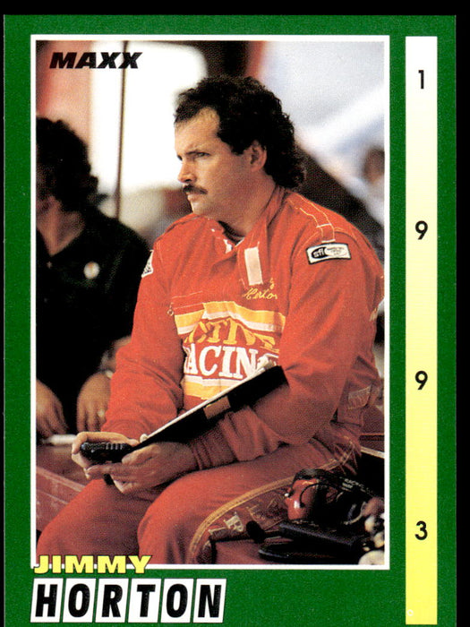 Jimmy Horton 1993 Maxx Race Cards Base Front of Card