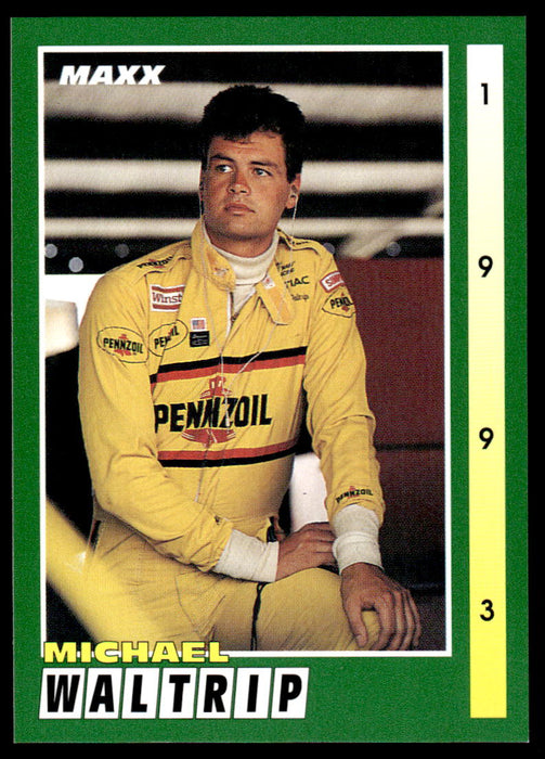 Michael Waltrip 1993 Maxx Race Cards Base Front of Card