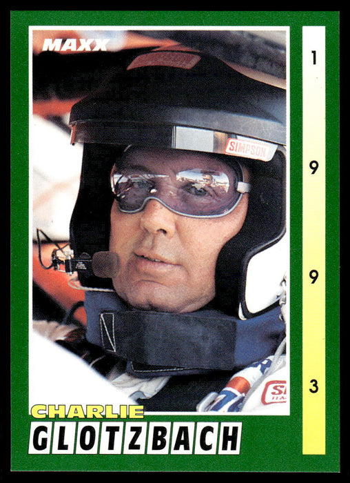 Charlie Glotzbach 1993 Maxx Race Cards Base Front of Card