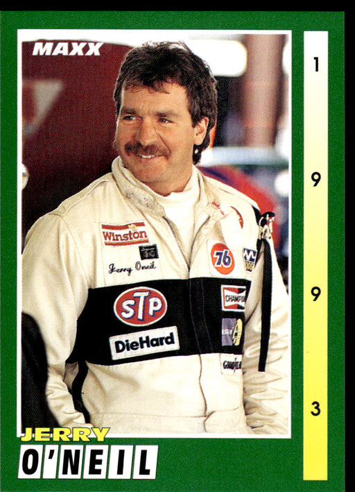 Jerry O'Neil 1993 Maxx Race Cards Base Front of Card