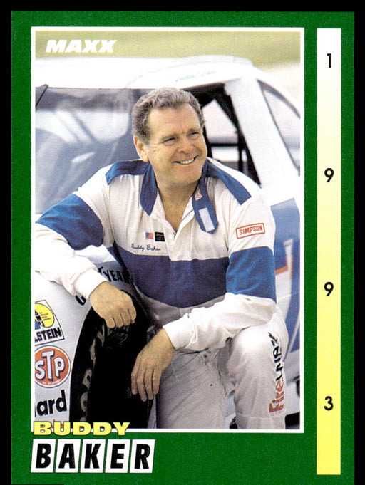 Buddy Baker 1993 Maxx Race Cards Base Front of Card