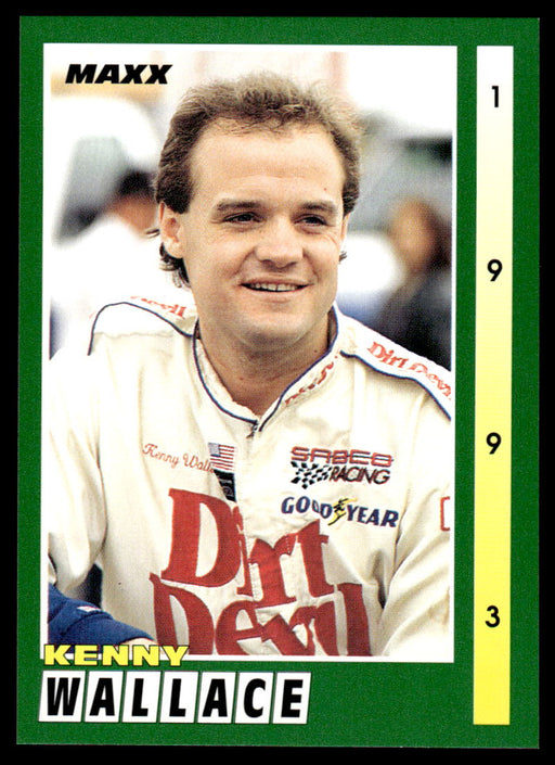 Kenny Wallace 1993 Maxx Race Cards Base Front of Card