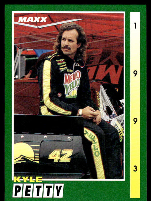 Kyle Petty 1993 Maxx Race Cards Base Front of Card