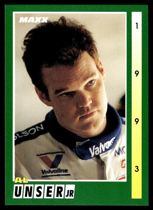 Al Unser Jr. 1993 Maxx Race Cards Base Front of Card