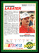 Richard Lasater 1993 Maxx Race Cards Base Back of Card