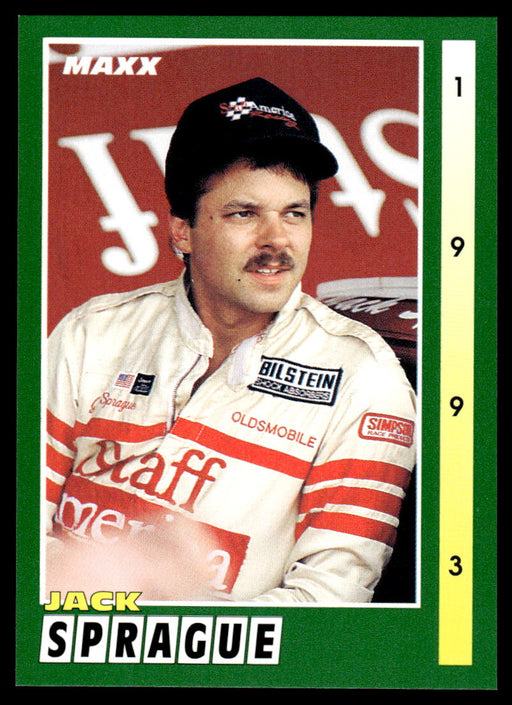 Jack Sprague 1993 Maxx Race Cards Base Front of Card