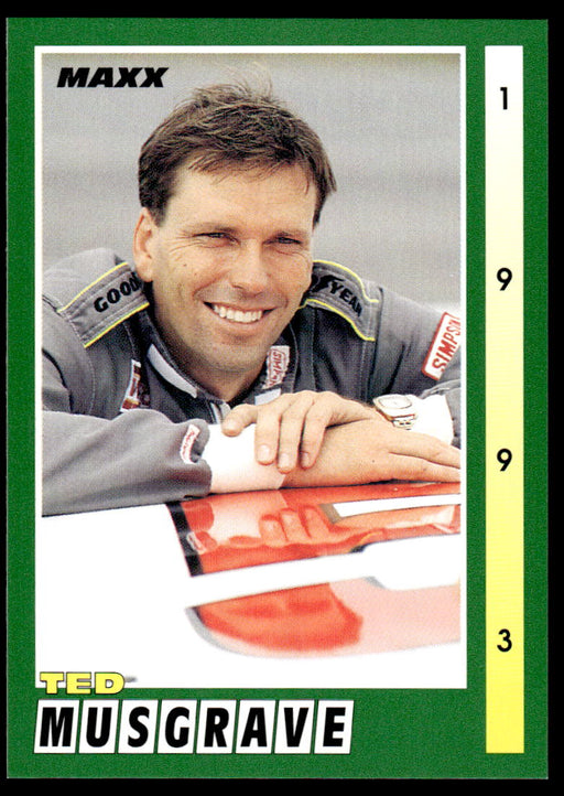 Ted Musgrave 1993 Maxx Race Cards Base Front of Card