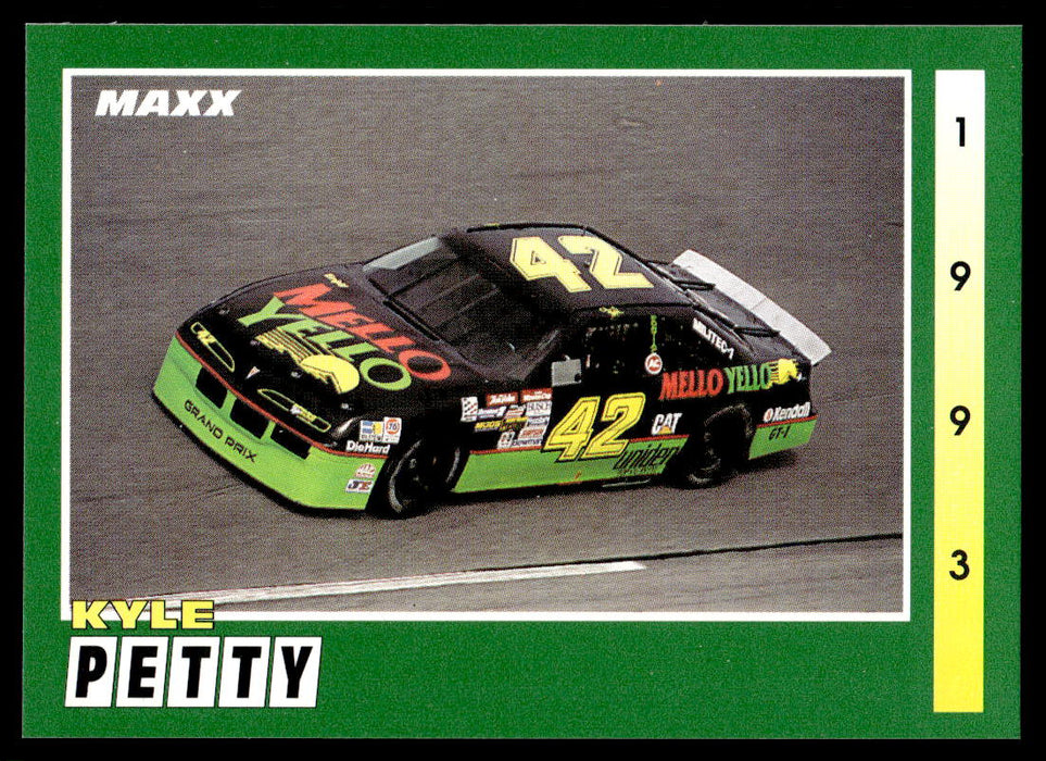 Kyle Petty 1993 Maxx Race Cards Base Front of Card