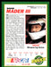 Dave Mader III 1993 Maxx Race Cards Base Back of Card