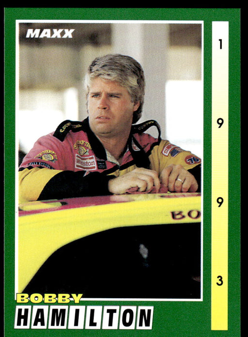 Bobby Hamilton 1993 Maxx Race Cards Base Front of Card