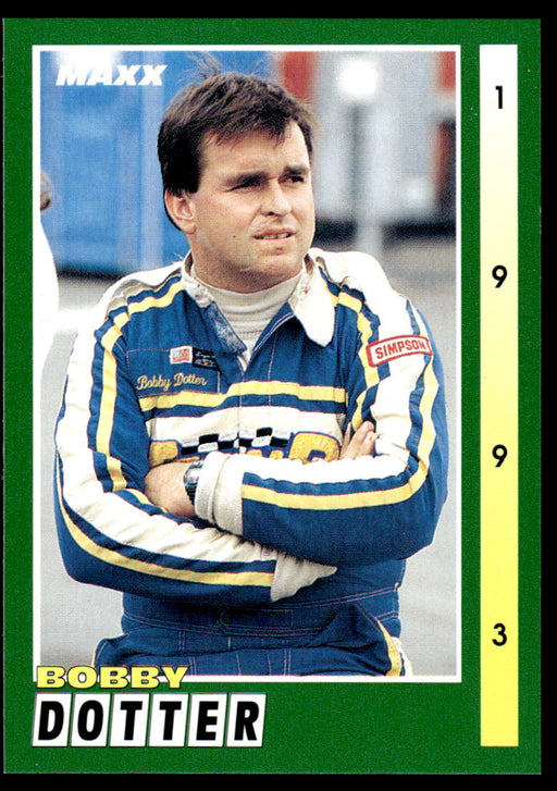 Bobby Dotter 1993 Maxx Race Cards Base Front of Card