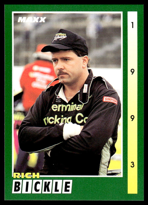 Rich Bickle 1993 Maxx Race Cards Base Front of Card