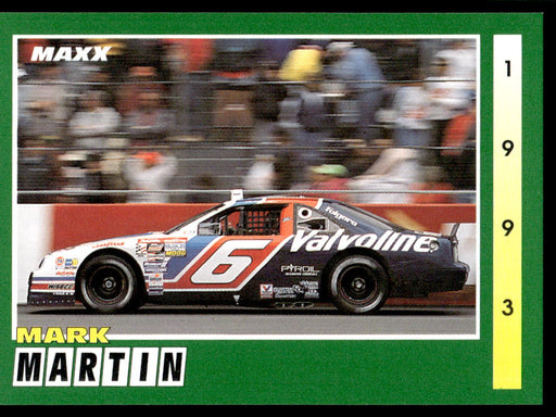 Mark Martin 1993 Maxx Race Cards Base Front of Card