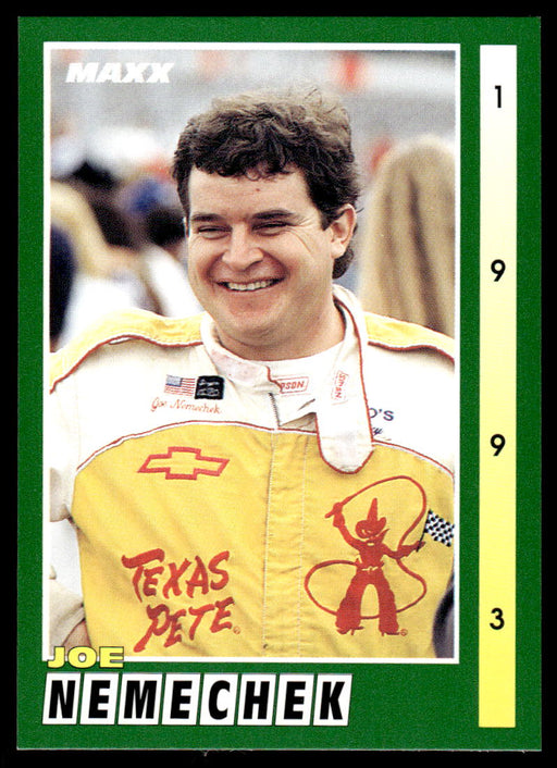 Joe Nemechek 1993 Maxx Race Cards Base Front of Card