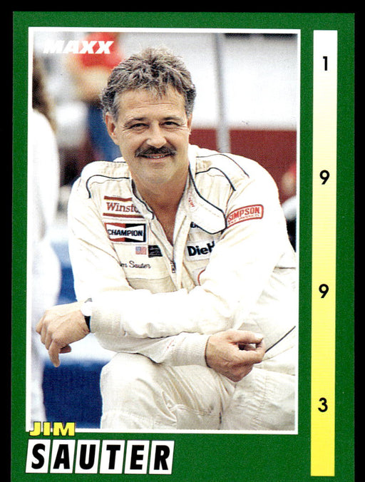 Jim Sauter 1993 Maxx Race Cards Base Front of Card