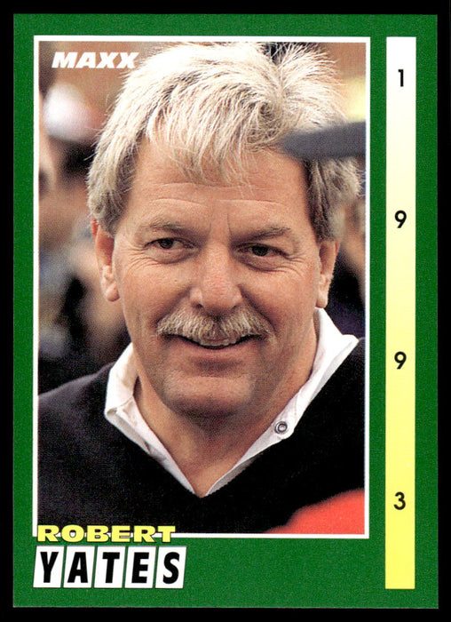 Robert Yates 1993 Maxx Race Cards Base Front of Card