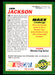 Leo Jackson 1993 Maxx Race Cards Base Back of Card