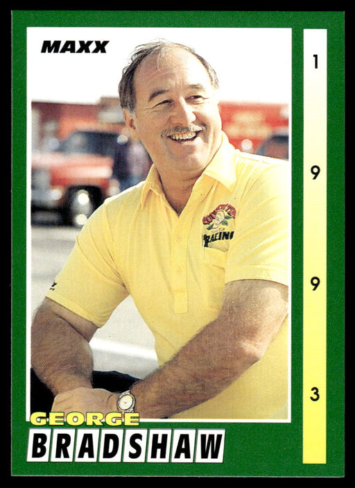 George Bradshaw 1993 Maxx Race Cards Base Front of Card