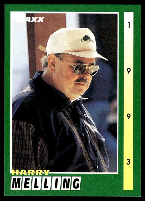 Harry Melling 1993 Maxx Race Cards Base Front of Card