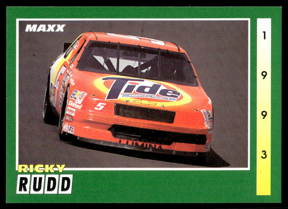 Ricky Rudd 1993 Maxx Race Cards Base Front of Card