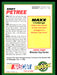 Andy Petree 1993 Maxx Race Cards Base Back of Card