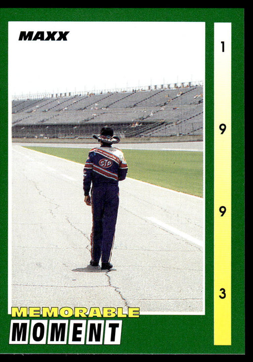 Richard Petty 1993 Maxx Race Cards Base Front of Card