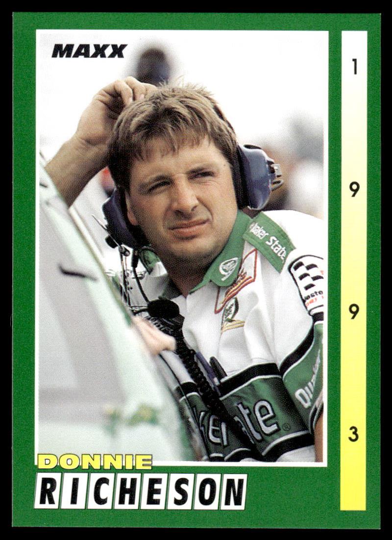 Donnie Richeson 1993 Maxx Race Cards # 158 Base — Collectible Craze America