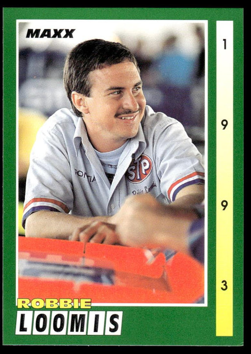 Robbie Loomis 1993 Maxx Race Cards Base Front of Card