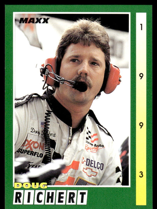 Doug Richert 1993 Maxx Race Cards Base Front of Card